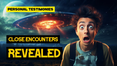 YouTube Thumbnail Creator for an Aliens and UAP Channel