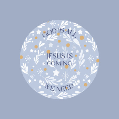 Christmas-Themed Ornament Maker Featuring a Jesus Quote 5890d