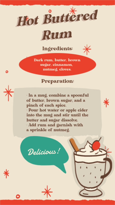 Instagram Story Template Featuring Delicious Christmas Recipes