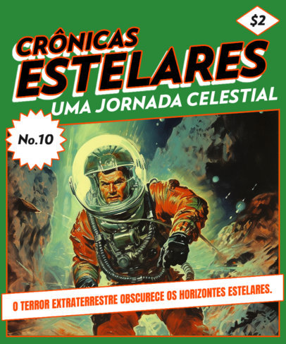 T-Shirt Design Template for Extraterrestrial Stories Enthusiasts