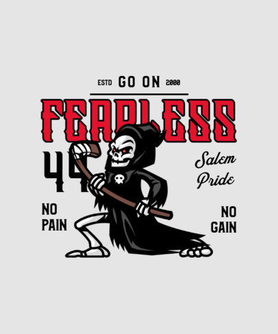 Mascot T-Shirt Design Creator for a Hockey Team