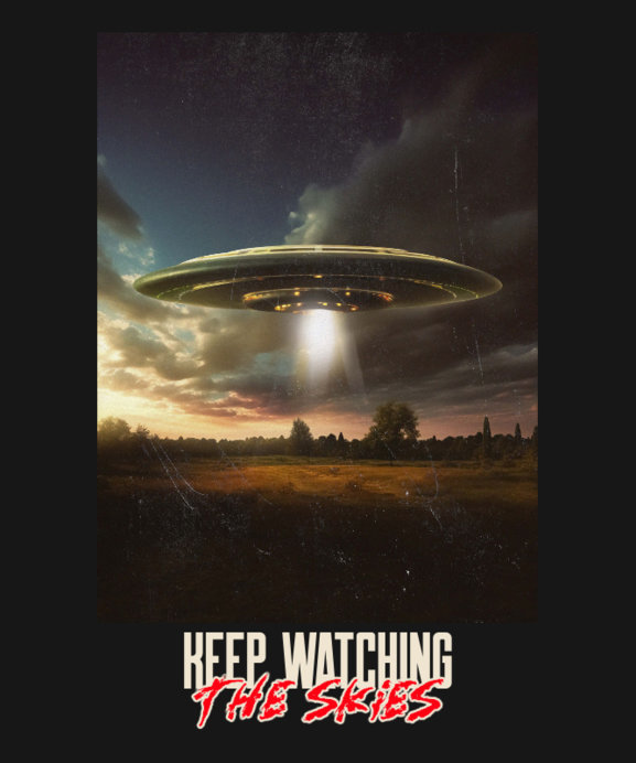 Illustrated T-Shirt Design Generator With an Aliens-Themed Quote