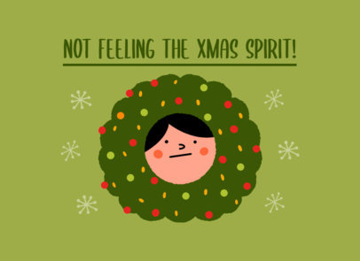 Quote Greeting Card Creator Featuring an Anti-Xmas Theme