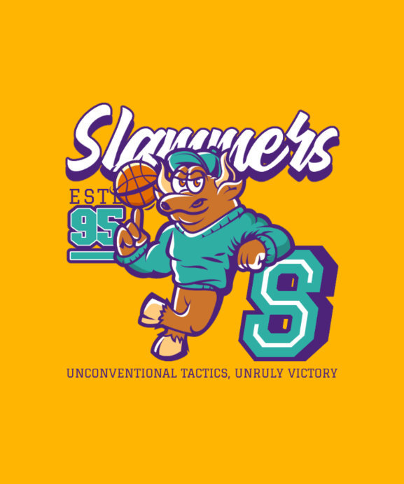 T-Shirt Design Generator With a Retro Aesthetic and a Basketball Player Mascot