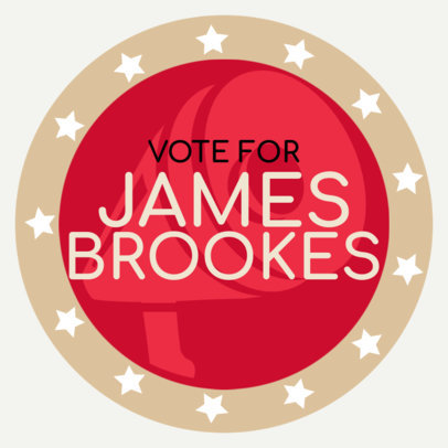 Sticker Design Maker to Support a Political Candidate