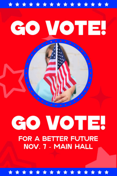 Political Poster Design Maker to Promote Voting