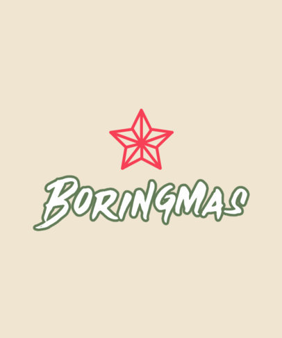 T-Shirt Design Creator with an Anti-Christmas Theme 