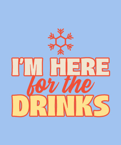 T-Shirt Design Maker with an Anti-Christmas Phrase