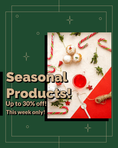 Instagram Post Maker to Promote a Christmas Sale