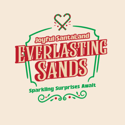 Logo Maker for a Christmas-Themed Amusement Park