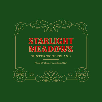 Christmas Logo Maker for a Holiday Theme Park