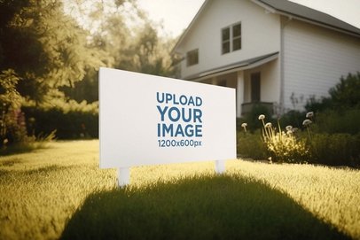 Mockup of a Yard Sign Generated by AI 