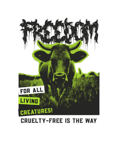 T-Shirt Design Generator Featuring a Quote for an Animal Cruelty-Free Campaign