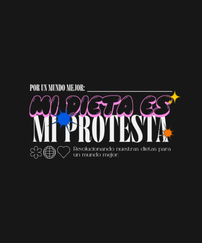 T-Shirt Design Creator with an Animal Cruelty Protest-Themed Quote 