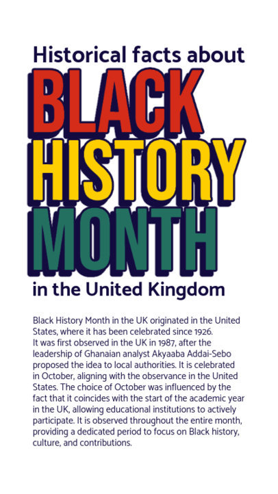 Black History Month Instagram Story Generator Featuring Important Facts