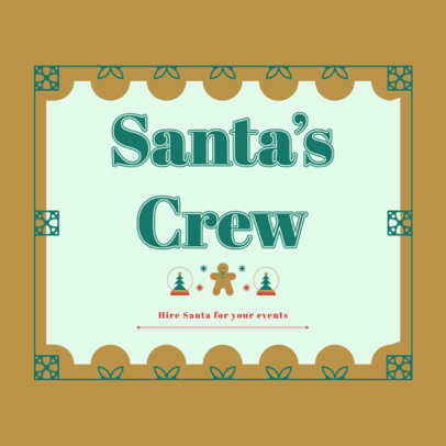 Logo Maker for an Event's Santa Claus Hiring Agency 6092