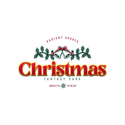 Christmas-Themed Logo Maker for a Fantasy Park