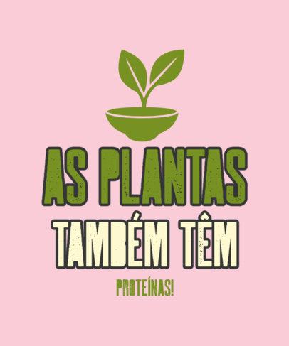 Quote T-Shirt Design Maker Featuring a Plants-Themed Fact 5898h
