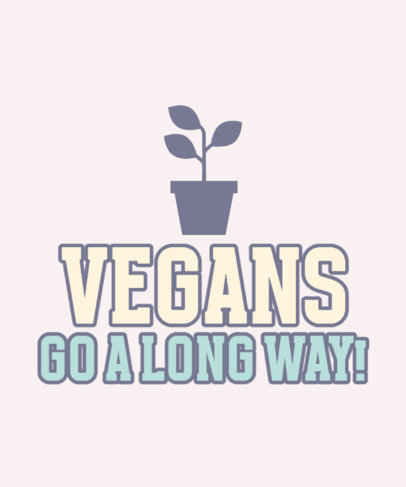 Cool T-Shirt Design Generator for Vegans With a Plant Graphic