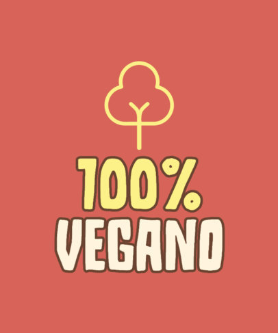 Online T-Shirt Design Creator Featuring a Vegan-Themed Quote