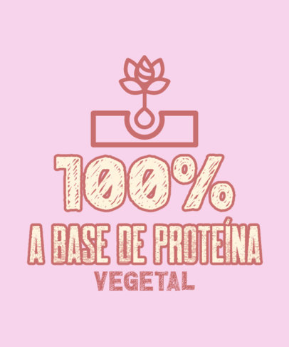 Wellness T-Shirt Design Template for Vegan Enthusiasts