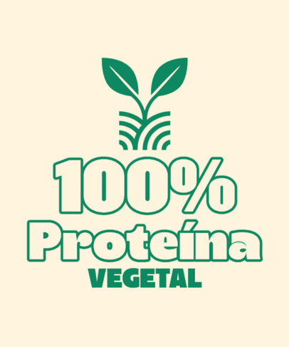 T-Shirt Design Maker Featuring a Plant-Based Quote and a Vegan Theme