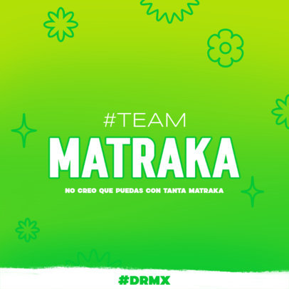 Instagram Post Maker with Hashtag for a Drag Show Contestant Support 5839j 6098