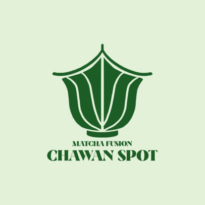 Tea-Themed Logo Creator for a Matcha House Brand