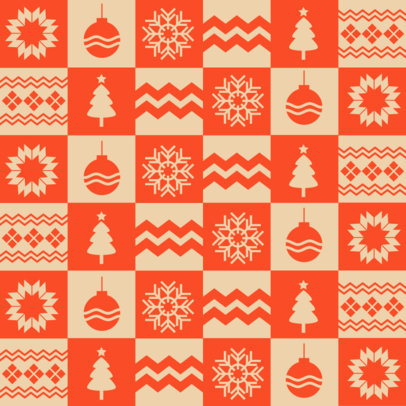 Print Pattern Design Template With for a Christmas Wrapping Paper