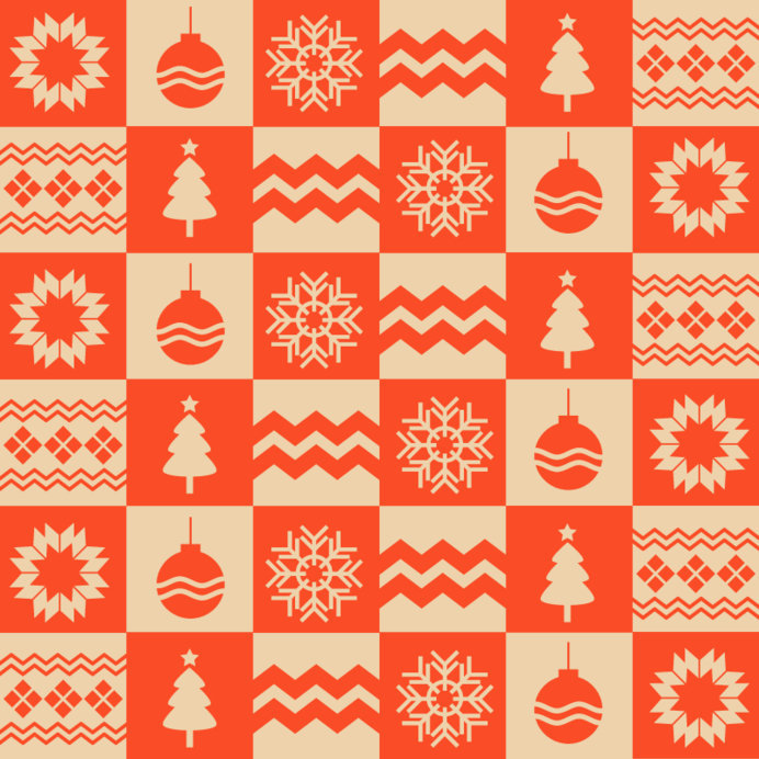 Placeit - Print Pattern Design Template With for a Christmas Wrapping Paper