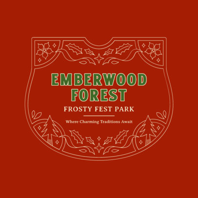 Holiday Logo Creator for a Christmas Theme Park