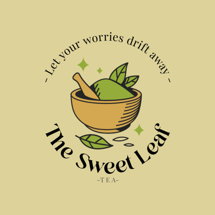 Placeit - Online Logo Maker for a Matcha Tea Shop Business