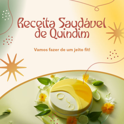 Instagram Post Design Generator for a Healthy Recipe Carousel