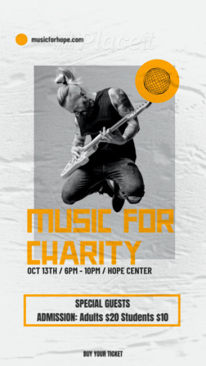 Instagram Story Video Template for a Charity Concert