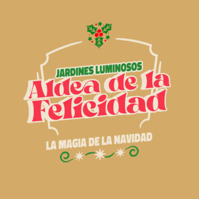 Holiday Logo Generator for an Amusement Park With a Xmas Theme