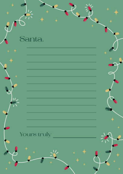 Printable Worksheet Design Creator for a Christmas-Themed Letter