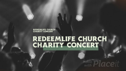 Slideshow Video Template Featuring a Charity Concert Event