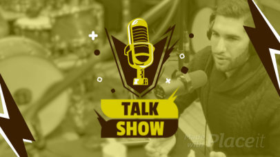 Intro Video Creator Featuring a Talk Show Ad 7095