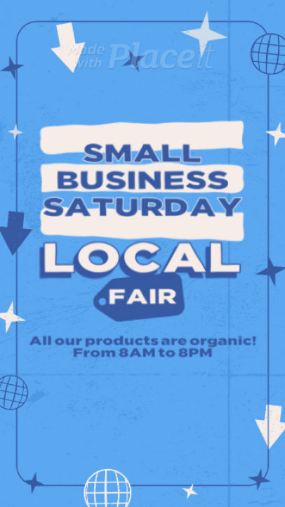 Instagram Story Video Template to Promote a Small Business Saturday Fair 7143