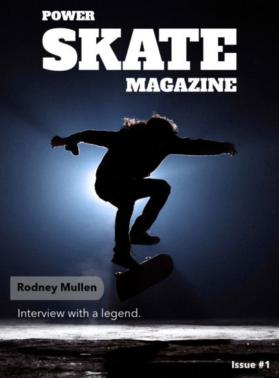 Skateboarding Magazine Cover Template