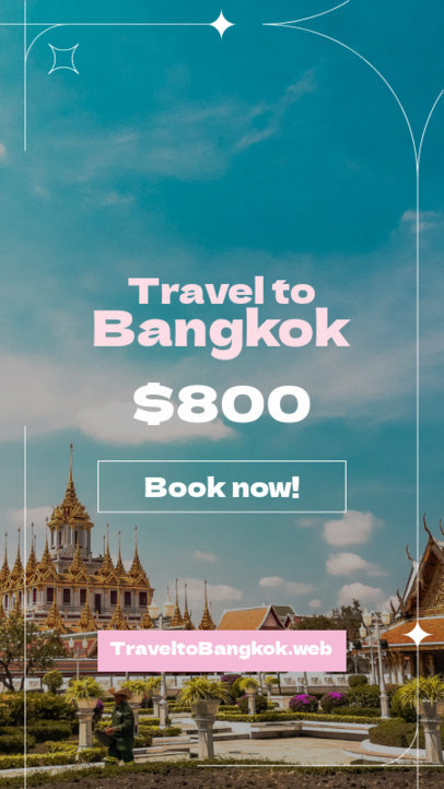 Instagram Story Maker to Book a Trip to Bangkok