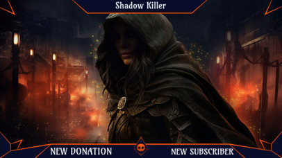 Twitch Webcam Overlay Template With an Assassin's Creed-Inspired Theme 5826c-5934