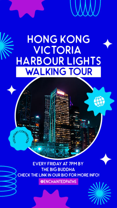 Instagram Story Generator for a Travel Agency's Hong Kong Tour
