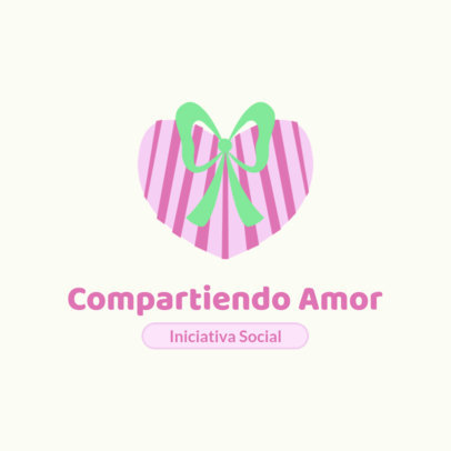 Logo Generator with a Heart Illustration for a Charitable Association