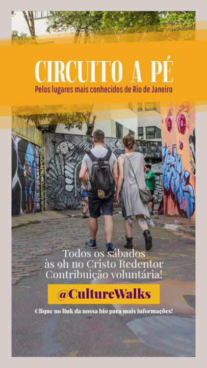 Instagram Story Generator for a Rio de Janeiro's Walking Tour