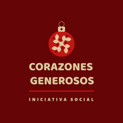 Online Logo Maker for a Charity Association Featuring a Xmas Bell 