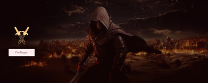 Twitch Profile Banner Template Inspired by Assassin's Creed