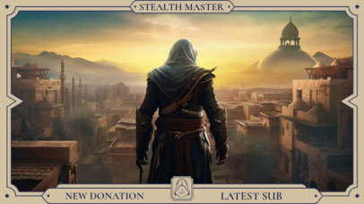 AI-Themed Twitch Webcam Overlay Generator With a Graphic Inspired by Assassin's Creed 5826e-5934
