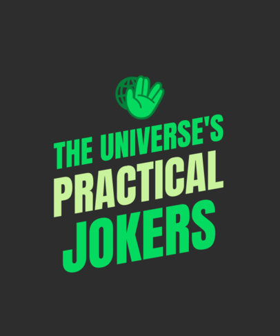 T-Shirt Design Generator Featuring a Quote About the Universe