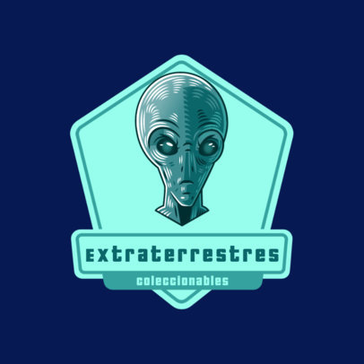 Logo Template for an Aliens Collectibles Shop